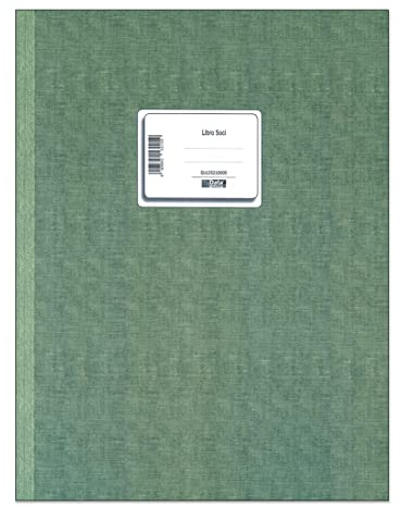 Data Ufficio Registro Libro Soci per Associazioni Culturali e Ricreative 48 pagine numerate DU135210000