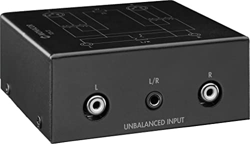 MONACOR TCB-22 2-Kanal-Audio-Symmetrierer, schwarz