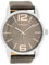 Oozoo Herrenuhr mit Lederband 48 MM Taupe/Taupe C7413