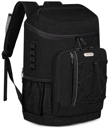 Backpack Coolers Insulated Leak Proof 30 Cans with Reusable Ice Packs, 2 Insulated Compartments Cooler Bags Portable Lightweight Beach Travel Camping Lunch Backpack for Men and Women