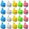 20 PACK Self Adhesive Hooks, Thumb Wall Hooks Adhesive Hooks Stick on Hooks Bathroom Hooks Cable Holder, Cable Organiser, Cable Tidy Clips for Home, Office, Desk, Car, Gift Idea (Thumb hook - 20)