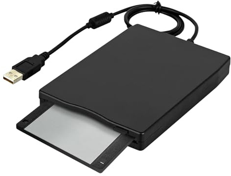 Lettore Floppy Esterno USB 3,5 Pollice Portatile, Unità Floppy Disk Drive Plug and Play per PC Mac Laptop e Notebook, Compatibile Windows 11 10 8 7 Vista XP
