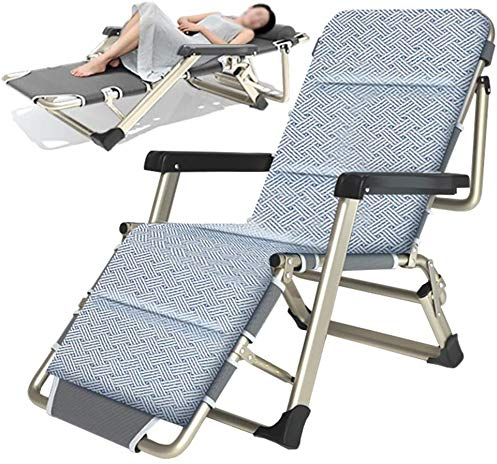 SUYHKO Strandliege, Sonnenliegen, Garten-Relaxsessel, Faltbarer Loungesessel, Outdoor-Sonnenbadesessel, Aluminiumliege, Outdoor-Kissen