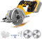 Kistrba 5.5'' Cordless Circular Saw for Dewalt 18V 20V Battery, Power Saw with Brushless Motor, 0-45° Cutting Bevel, Idea for Wood, Plastic, Soft Metal (No Battery)