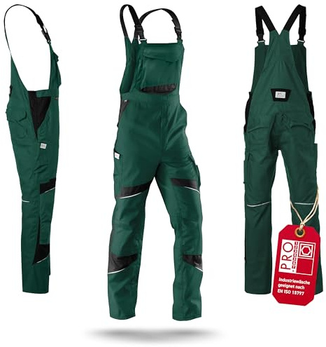 KÜBLER ACTIVIQ Latzhose – Arbeitshose mit ergonomischer Linienführung und Kniepolstertaschen