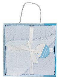 Interbaby 00891-01 - Manta Burbujas con Borreguillo para Bebés en Color Azul, unisex