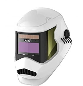 Cevik PRO - CE-STARWHITE - Careta Soldar Automatica Profesional - Auto Oscurecimiento Variable DIN9/13 - Máscara Soldar con Área de Visión de 98x43cm - Pantalla Para Soldadura MMA/TIG/MIG