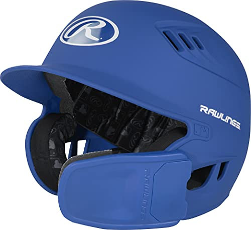 Rawlings Herren Velo EXT Batting Helmet | Reversible Face Guard 2022 R16 Reverse Baseball-Schlaghelm, 1-farbig, für Senioren, Königsblau, Matt Royal, (6 7/8-7 5/8)