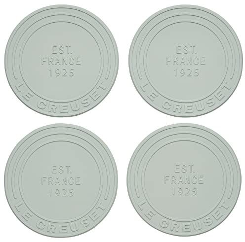 Le Creuset Silikon Untersetzer (est. 1925), 4er Set, Meersalz