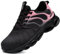 LARNMERN Scarpe Antinfortunistiche Uomo Moda Scarpe Antinfortunistica Leggere Comodo con Punta in Acciaio Ammorti Scarpe da Lavoro Traspiranti(Rosa Pesca MUN,40 EU)