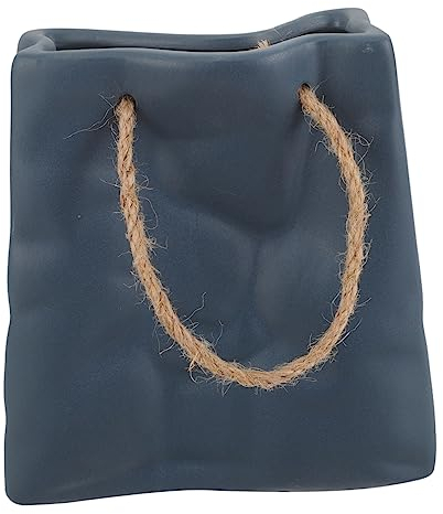 GOOHOCHY Handtaschenförmige Blumenvase Aus Keramik Für Blumenarrangements Moderne Dekoration Für Zuhause Oder Büro