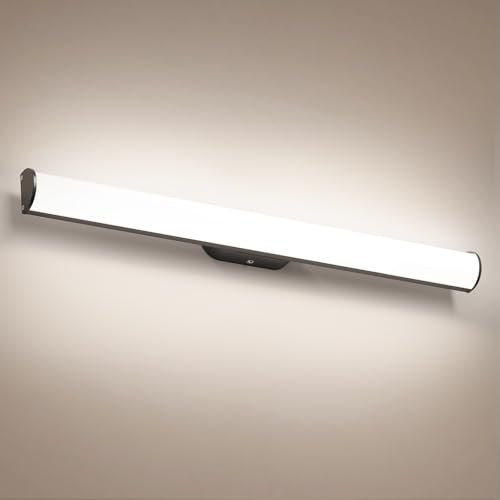 OOWOLF 59.5cm Lampada da Specchio per Bagno - 16W Luce Naturale 4000K IP44 Impermeabile Luce Specchio LED Applique Bagno Specchio Moderno Illuminazione