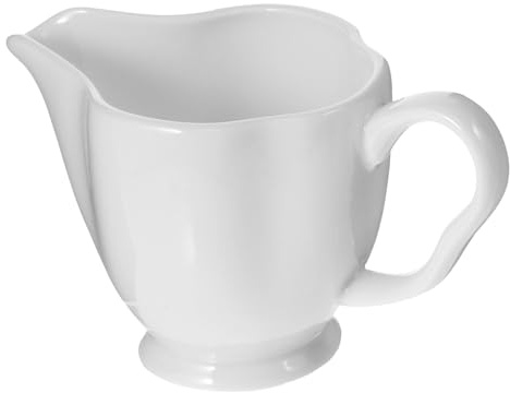 CATIEBYE Ceramic Creamer Pitcher Milk Jug Mini Small Milk Kettle 150ml for Espresso and Latte Art