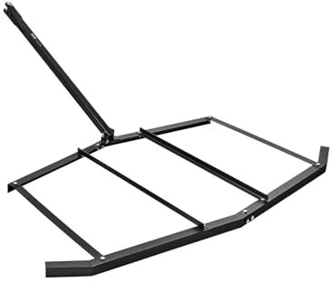 VEVOR Schleppegge, 183x198x11 cm Wiesenschleppe, Q235 Stahl-Einfahrtsplaniergerät mit Bolzenkupplung, Rasentraktor für Einfahrten, Geländefahrzeuge, UTVs, Garten- und Rasentraktoren