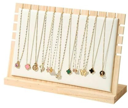KEQAR 1 Espositore per collane, espositore per Gioielli in Legno, espositore per collane e ciondoli, per Appendere collane Girocollo e bracciali