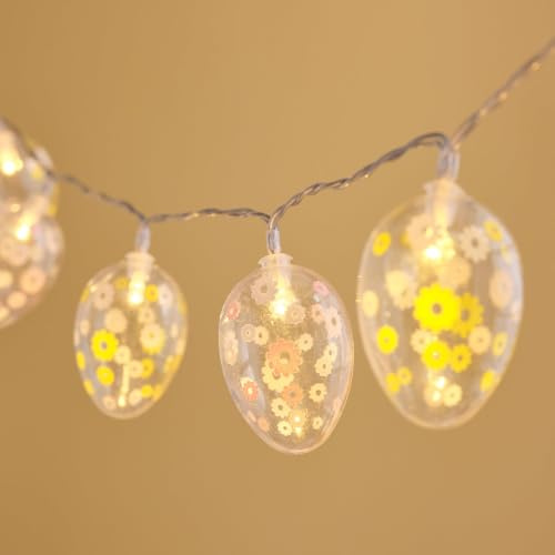 Lights4fun Påskägg Stringljus med vårblommor