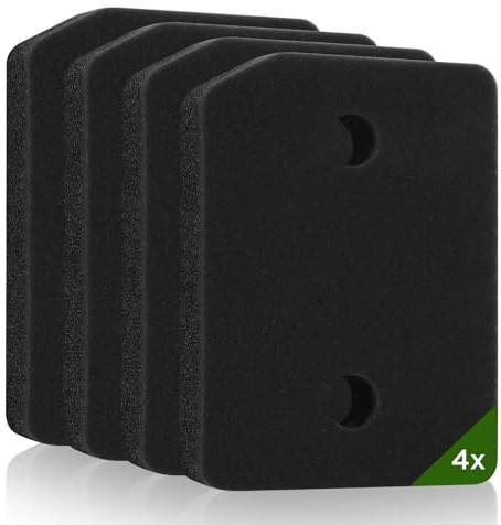 AiQInu 4 Piezas Filtro Secadora para Miele T1 9164761, Filtro para Secadora, Espuma Doble Capa 207x157x30mm, Compatible con Secadoras de Bomba de Calor, Alta Eficiencia de Filtración