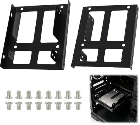 Soporte De Montaje Para Ssd De 2×2,5 Pulgadas a 3,5 Pulgadas, Adaptador De Disco Duro De Acero, Compatible Con Hdd/ssd Sata I/ii/iii, Soporte De Montaje Para Ordenadores De Sobremesa