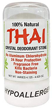 Deodorant Stones of America: Thai Crystal Deodorant, 4.25 oz (Pack of 2), Packaging May Vary