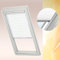 VELUX Original Faltstore Plissee FHL S06 1016S - Weiße Stofffarbe, Innenmontage, Polyester, Besondere Lichtstimmung, Manuell, Fenster, Wohnzimmer