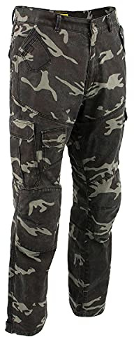 Milwaukee Leather MPM5593 Men's Camo CE Armored Motorcycle Denim Jeans Pants Reinforced w/Aramid Fibers - 38