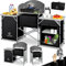 KESSER® Campingküche | Ink. Tragetasche | Campingschrank | mit Aluminiumgestell | Reiseküche | Küchenbox | Zeltschrank | Outdoor Camping Küche | Modelle wählbar (Schwarz, Typ Big)