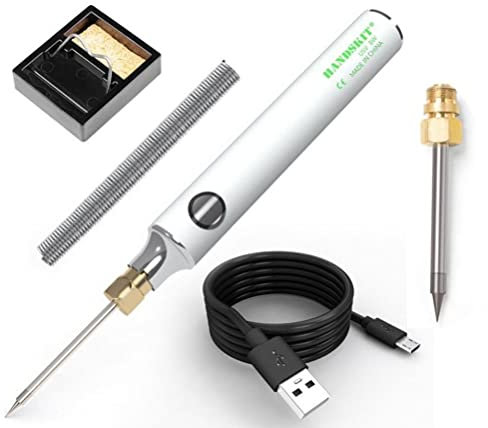 Kit de fer à souder USB 5V 8W Mini pistolet à fer à souder électrique température réglable avec support à souder et fil