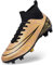 DimaiGlobal Fußballschuhe Herren High Top Spike Microfaser Cleats Professionelle Fussballschuhe Jugendliche Athletics Trainingsschuhe Outdoor Sportschuhe Fußball Stiefel 39EU Gold