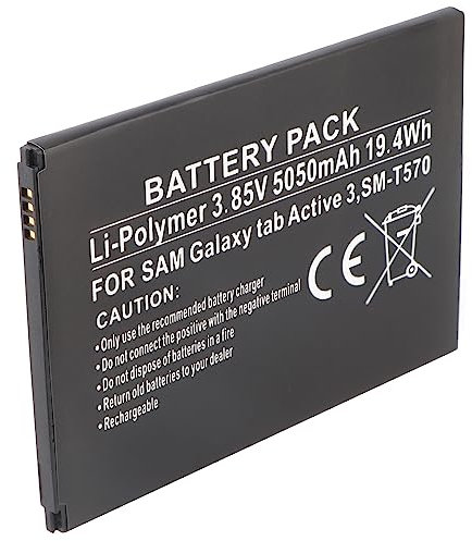 Akku kompatibel mit Samsung Galaxy Tab Active 3, SM-T570, Li-Polymer, 3,85V, 5050mAh, 19,4Wh