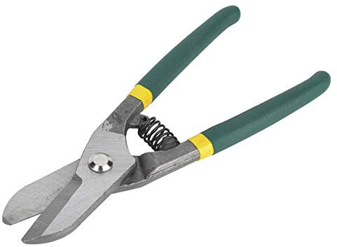 Uadme Tijeras Corta Chapa, Tijera de Hojalata de Corte Recto Tipo Alemania, Tijeras de Metal, para Cortar Aluminio, Chapa, Cuero, Cartón y Plástico (12inch)