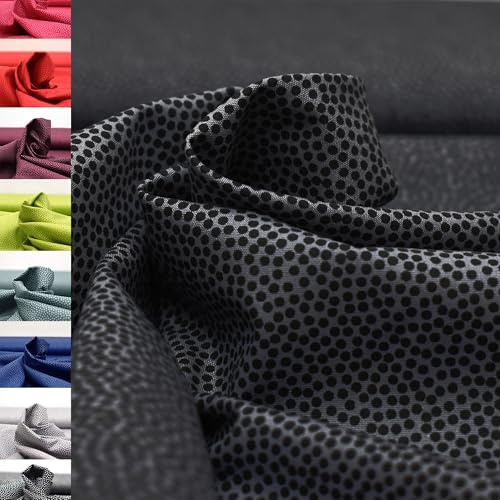 MAGAM-Stoffe Keno Tupfen Baumwollstoff Oeko-Tex Meterware 50cm (19. Dunkelgrau)