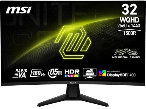 Ecran PC Gaming MSI MAG 32CQ6F 32 Curve 180 Hz WQHD
