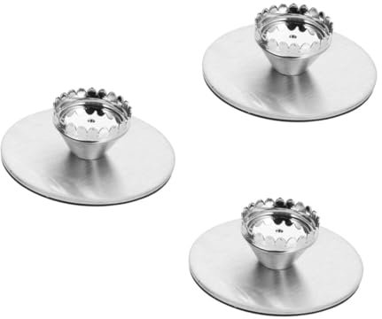 WATIIFUFU 3 Set Di Portasapone Magnetico, Portasapone Per Bagno, Magnetico, Da Bagno, o Antiruggine, Argento Per Bagno.