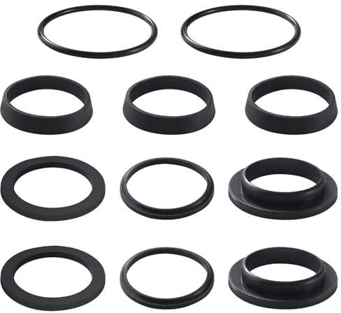 Lyeteung 11 PCS 5 Sizes Pipe Sealing Washers, Silicone Washers for Plumbing, Gasket for Siphon, Waste Pipe Seal Ring for Drain Pipe Sink Odour Trap Siphon