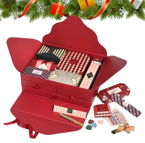 2025 Cancelleria Calendario dell'Avvento Natale,Accessori per scrapbooking 24 giorni | Matite Avvento conto alla rovescia Calendario - Per progetti creativi studenti insegnanti casa scuola ufficio