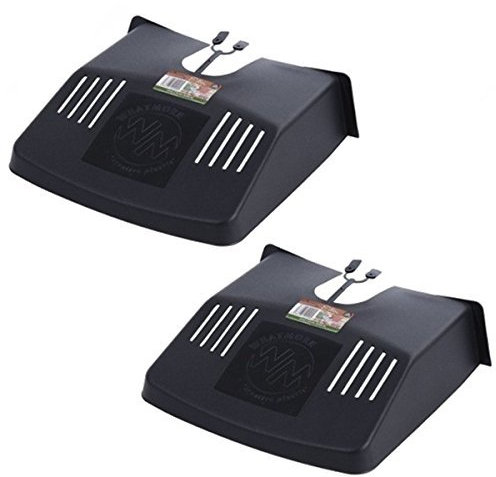 Whatmore 2 X Drain Cover 12x11 Black Plastic Grid Cover Ventilated