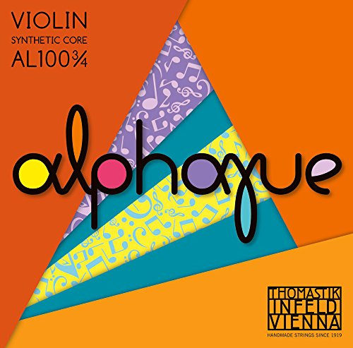 Thomastik Einzelsaite für Violine ALPHAYUE 3/4, Mensur 305mm/12 Nylonkern - D-Saite Synt./Monel