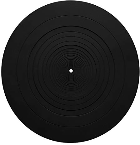 JumpXL Silikon-Pad, Gummi, LP, Antirutschmatte, langlebig, antistatisch, Anti-Vibration, für Phonograph, Plattenspieler, Vinyl-Schallplattenspieler, Zubehör