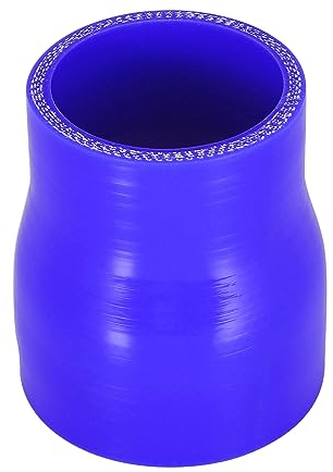 X AUTOHAUX 51-63mm 2-2,5 ID Manguera Recta de Silicona de Refrigeración Azul para Coche