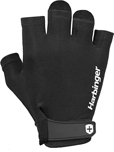Harbinger Power 2.0 Handschuhe für Gewichtheber, Unisex, Schwarz, Large