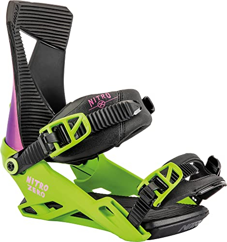 Nitro Zero '23 All Mountain Freestyle Reliure de Snowboard Bon marché Fixation Hommes, Happy Place, m