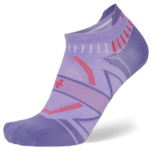 Balega Hidden Dry Moisture Wicking Performance No Show Athletic Running Socks for Men and Women (1 Pair), Lavender, Small, S