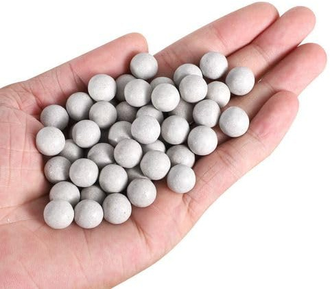 ZOYO Precision Slingshot Ammo - 1/2 Inch (12-13mm) Hard Clay Balls for Target Practice, Hunting, and Natural Biodegradable Sling Shot Ball - 1000 pcs (Off-White)