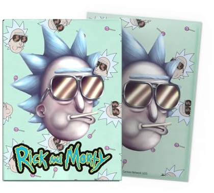 Dragon Shield | Brushed Art Sleeves | Rick | 100 CT - Smooth & Tough Premium TCG Sleeves | Compatible with Pokemon, Flesh & Blood, One Piece & Magic The Gathering