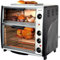 Syntrox 42 l Kleiner Mini Backofen Lollox | Miniofen | Pizzaofen | Pizzabackofen, 42 Liter, inklusive Zubehör, Edelstahl, mit Timer, Küchengerät