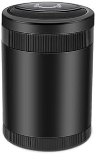 Elektrischer Induktionsaschenbecher, Mini Auto Aschenbecher mit Deckel und Licht, Tragbare Abnehmbarer Zigarette Aschenbecher mit Deckel für Autos, Camping, Zuhause, Büro und Reisen