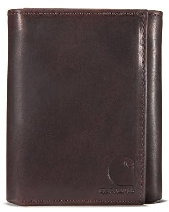 Carhartt Herren-Geldbörsen, langlebig, ölbraunes Leder, erhältlich, Ölbraunes Leder (braun), Einheitsgröße