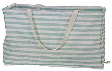 Household Essentials Teal Striped Krush Container All-Purpose Utility Tote