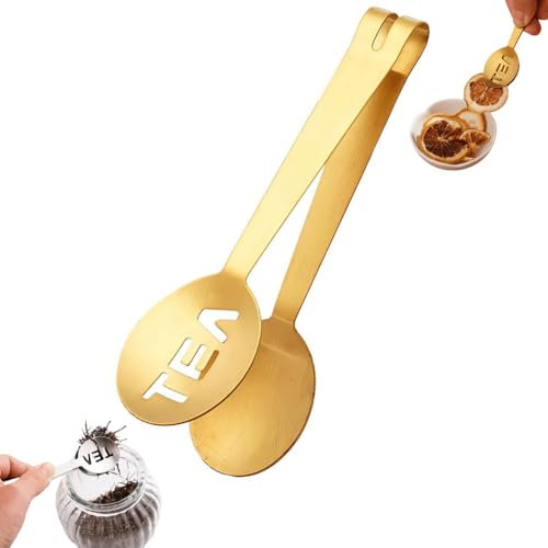 Pinze per spremere bustine da tè, in acciaio inox, con clip per filtrare il tè, con clip per filtro da tè, supporto per bustine di tè, per afferrare il colino da tè, per cubetti di zucchero e