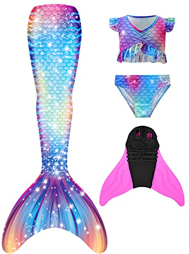 shepretty meerjungfrauenflosse mädchen,4pc，fenseM2-140